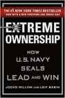 A book cover with the title extreme ownership.